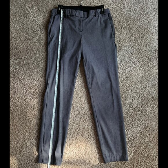 Jasmine and Juliana: Navy Pinstriped Trousers - Size 6 - Picture 1 of 7